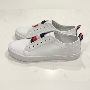 Tommy Hilfiger White Slip-On Sneakers like New size 8